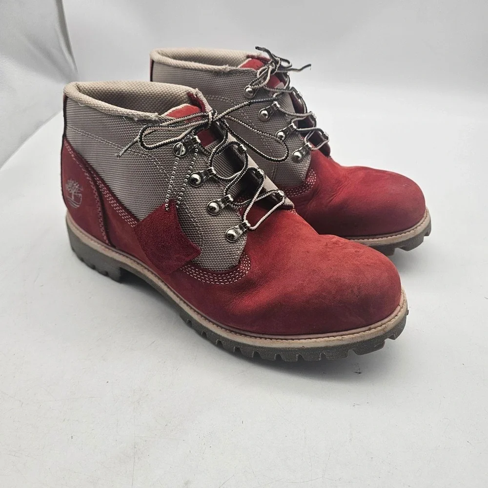 Timberland Boots Mens Size 11.5 Red Waterproof Hiking Trail Outdoor 13054